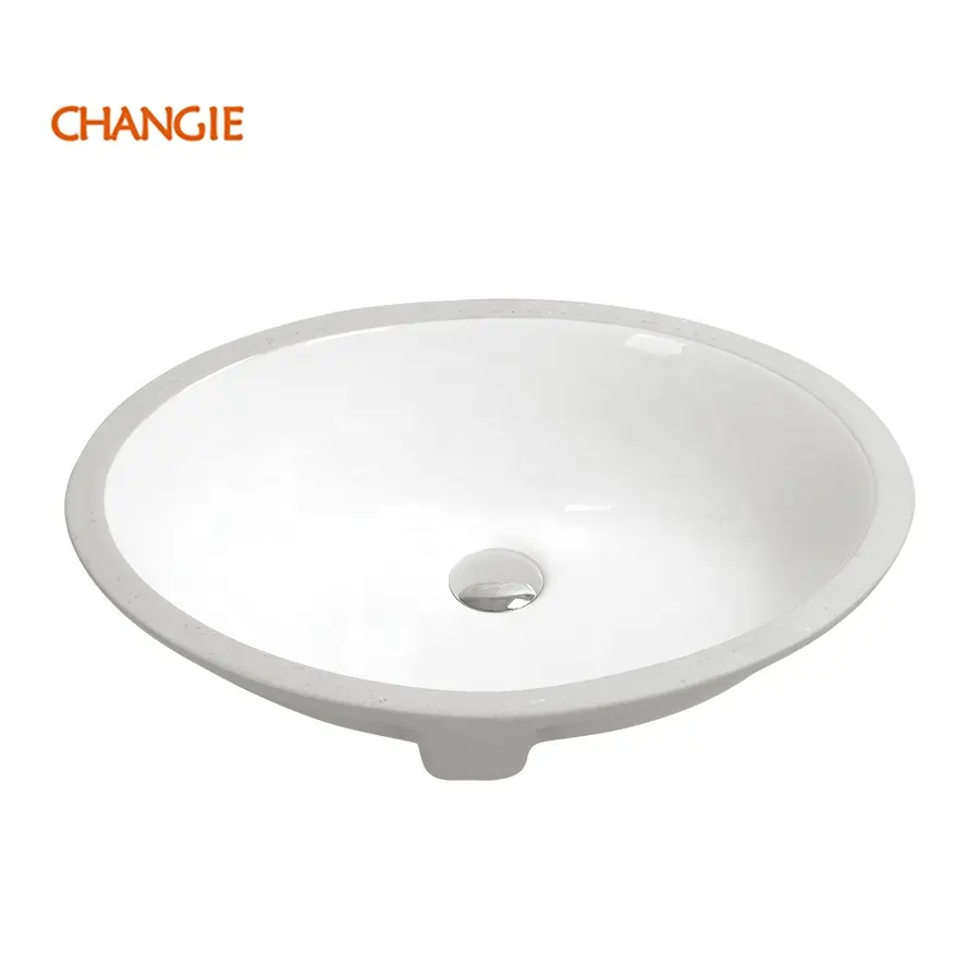 15x12 pollici cina all'ingrosso a basso prezzo piccola porcellana ovale sotto il montaggio lavabo da appoggio bagno sottotop lavabo in ceramica