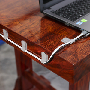 Adjustable Self Adhesive Back-Glue <strong>Hook</strong> <strong>and</strong> <strong>Loop</strong> Cable Clips Cable Holder <strong>Straps</strong> for Cord Cable Organizer - Product Image 5