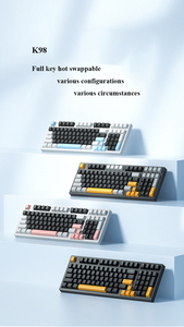 98-Keys Ergonomic Gamer Mechanical <strong>Keyboard</strong> Compact Layout Wired Color Lighting ABS <strong>Numeric</strong> <strong>Keypad</strong> for Office Gaming - Product Image 3