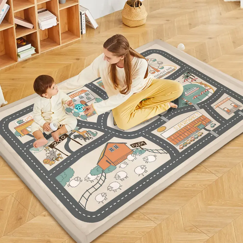 Tappeto Memory Foam Tatami tappetino da gioco per bambini tappeto strisciante per bambini tappetino per camera da letto