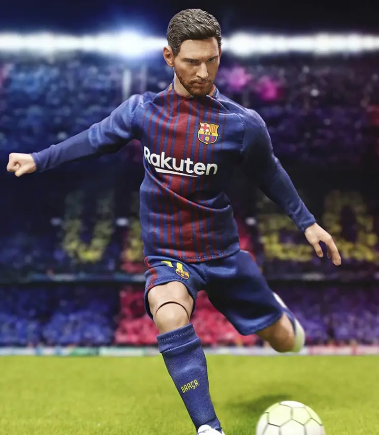 Figura di plastica del giocatore di calcio 3D del giocatore di football americano di plastica OEM/figura di silicone di Lionel Messi