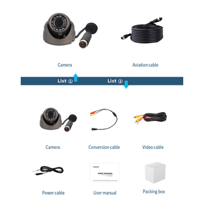 Cámara cctv para autobús de 24v de visión nocturna HD cámara de autobús - Product Image 6
