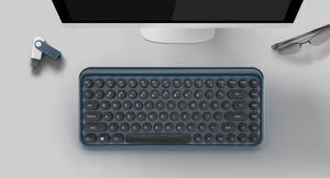 2.4G Wireless <strong>Keyboard</strong> with Slim Size One -block <strong>Keyboard</strong> with 86 Round-keycaps,built-in Iron Plate - Product Image 2