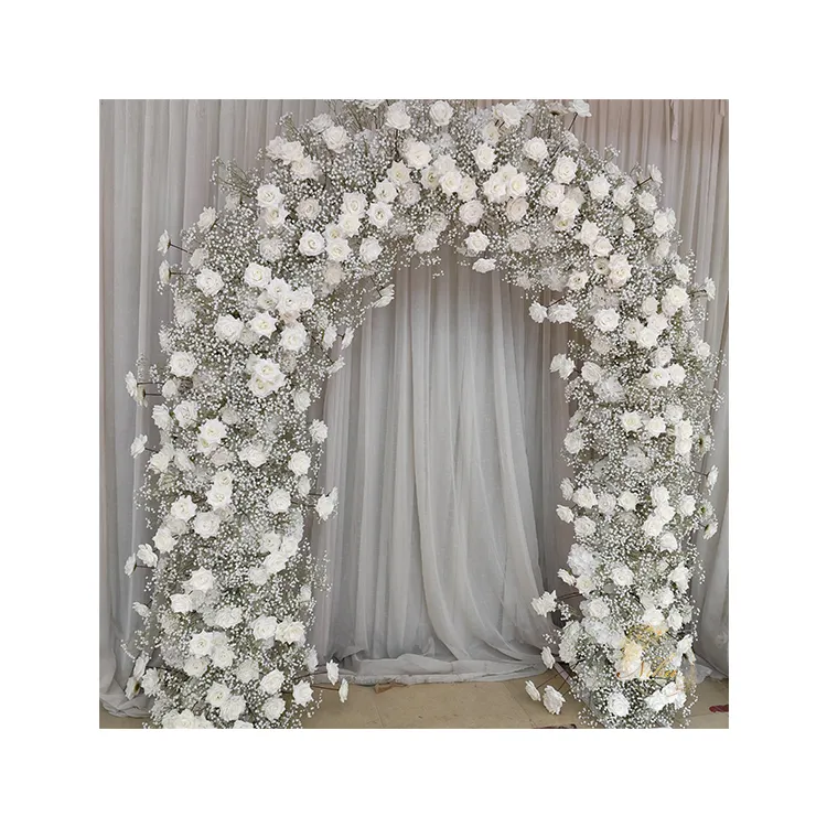 Individuelle Hochzeitsbedarfsgegenstände Hochzeit künstliche Blumen Fotografie-Kulisse Stand für Dekoration