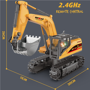 2.4Ghz 8ช่อง1:20 Rc รถขุดของเล่นวิศวกรรมรถโลหะผสมและพลาสติกการควบคุมระยะไกลขุดรถบรรทุกสำหรับของขวัญเด็ก - Product Image 6