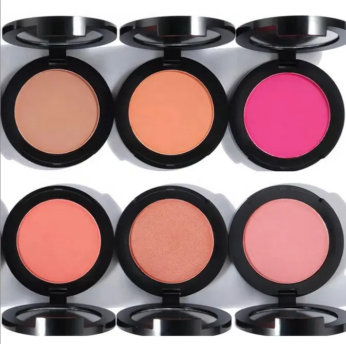 Grosir Logo Kustom Vegan Blush On Blusher 12 Warna Label Pribadi Palet Perona Pipi Makeup