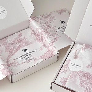 ペイズリーティッシュペーパーカスタムロゴ付きエキゾチックアパレルプレゼンテーション環境にやさしい芸術