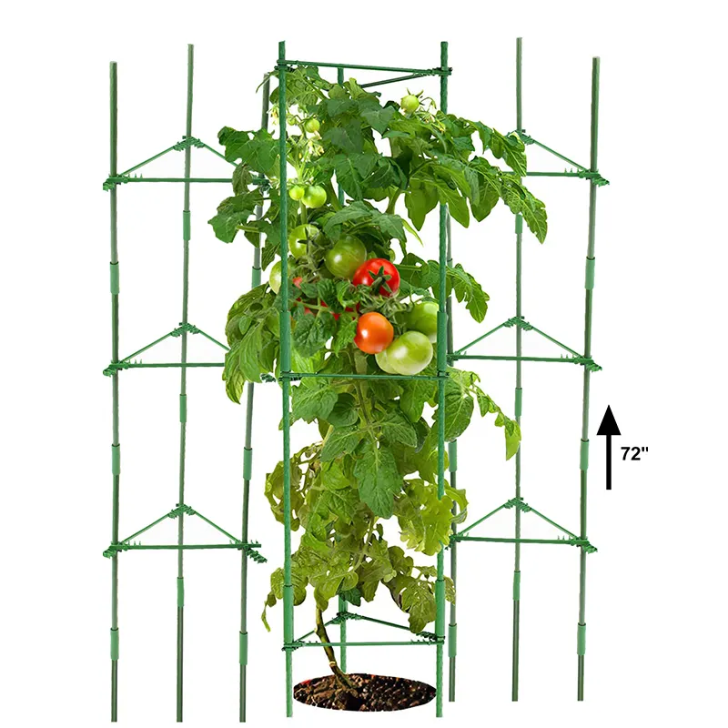 Produto de trabalho fácil para plantio de vegetais gaiola de tomate, suporte de plantas para potes