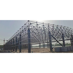Análisis de elementos finitos de la distribución de la carga en el hangar de la aeronave Marco espacial Estructuras de techo Diseño de hangar de avión - Product Image 5