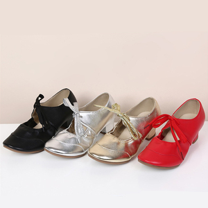 Женские профессиональные латинские квадратные современные танцевальные туфли для взрослых с низким вырезом на мягкой подошве неглубокая оральная Сексуальная Современная танцевальная обувь - Product Image 6