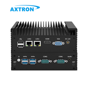 2 Ethernet 6 USB 2 COM 4GB Video Memory Windows 10/11/7 Slot Embedded <strong>Linux</strong> Arm Industrial Mini PC with US/EU Plugs New - Product Image 3