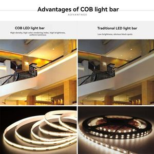 24V COB <strong>LED</strong> Stage Light Strip RGBW <strong>DMX</strong> <strong>Control</strong> for Theater USB/NFC Connectivity WS2812B/SK6812/WS2811 IC App/Remote IP20 8mm 12V - Product Image 5
