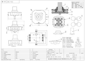 TS-1501 4-Wege-Navigations-Druckknopfschalter Joystick Multi-Directional Multi way Switch - Product Image 6