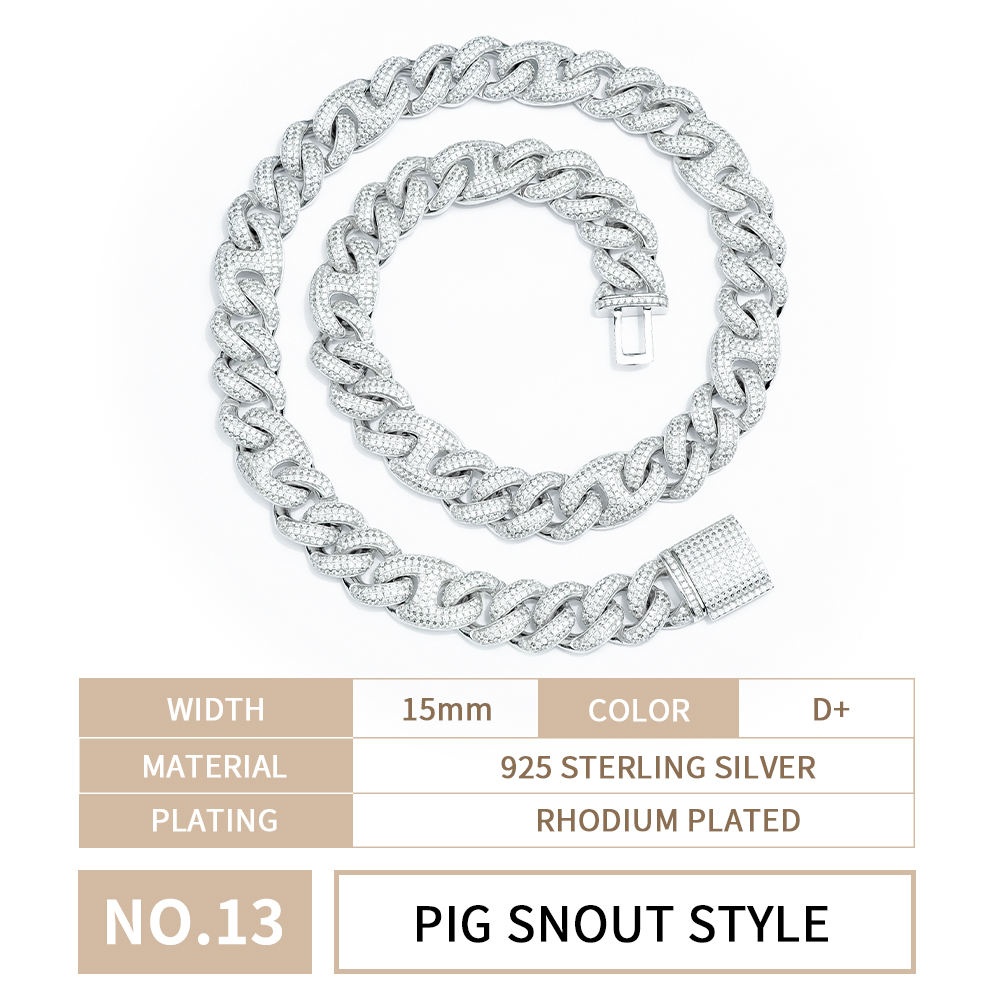 White/pig snout/15mm