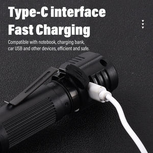 Linterna multifuncional para faros delanteros, fuente de luz múltiple, iluminación desmontable y recargable con clip para bolígrafo, faro SOS - Product Image 3