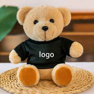 Üreticileri özel logo t-shirt ile 50 adet adedi peluş oyuncak oyuncak ayılar