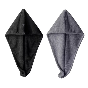 Düğmeler ile çabuk kuru mikrofiber saç havlu sihirli kurutma Wrap türban ev plaj otel kullanımı için dokuma tekniği - Product Image 1
