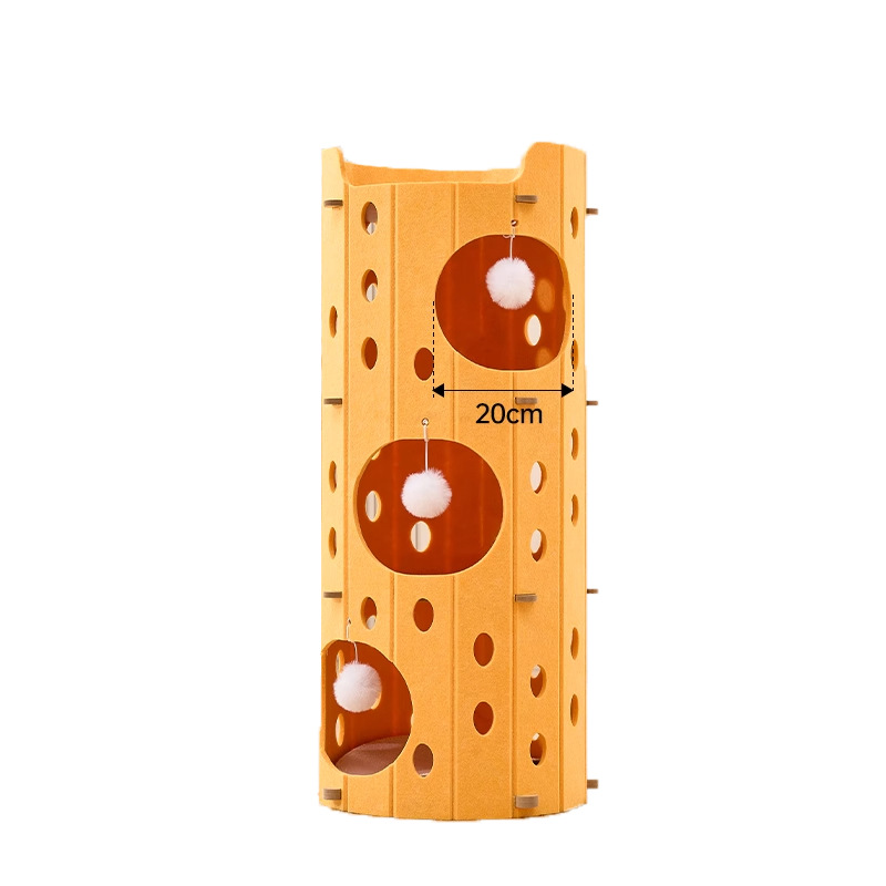 Perforated Yellow 3-Tier 37*37*90cm
