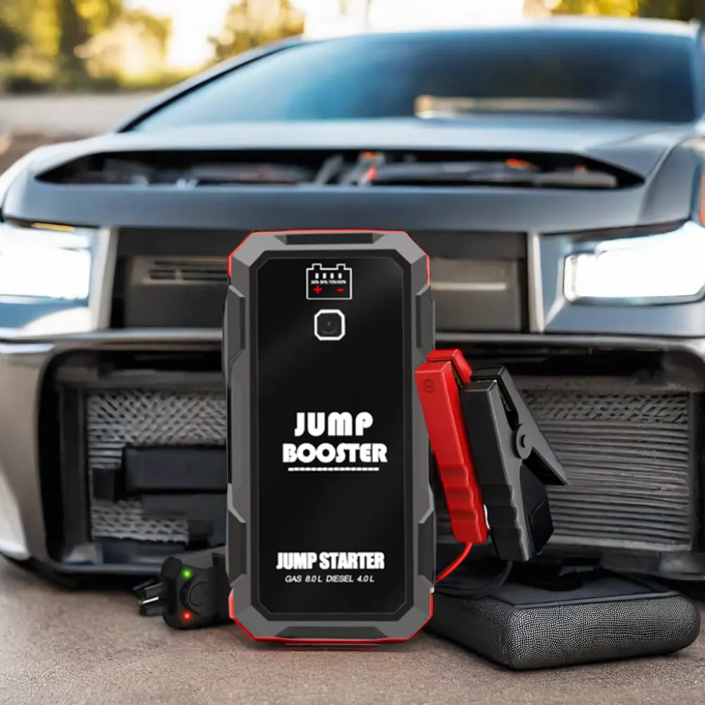Paquete de refuerzo de batería de linterna de arranque de seguridad de producto más vendido 16000mAh arrancador de batería de coche banco de energía automático portátil
