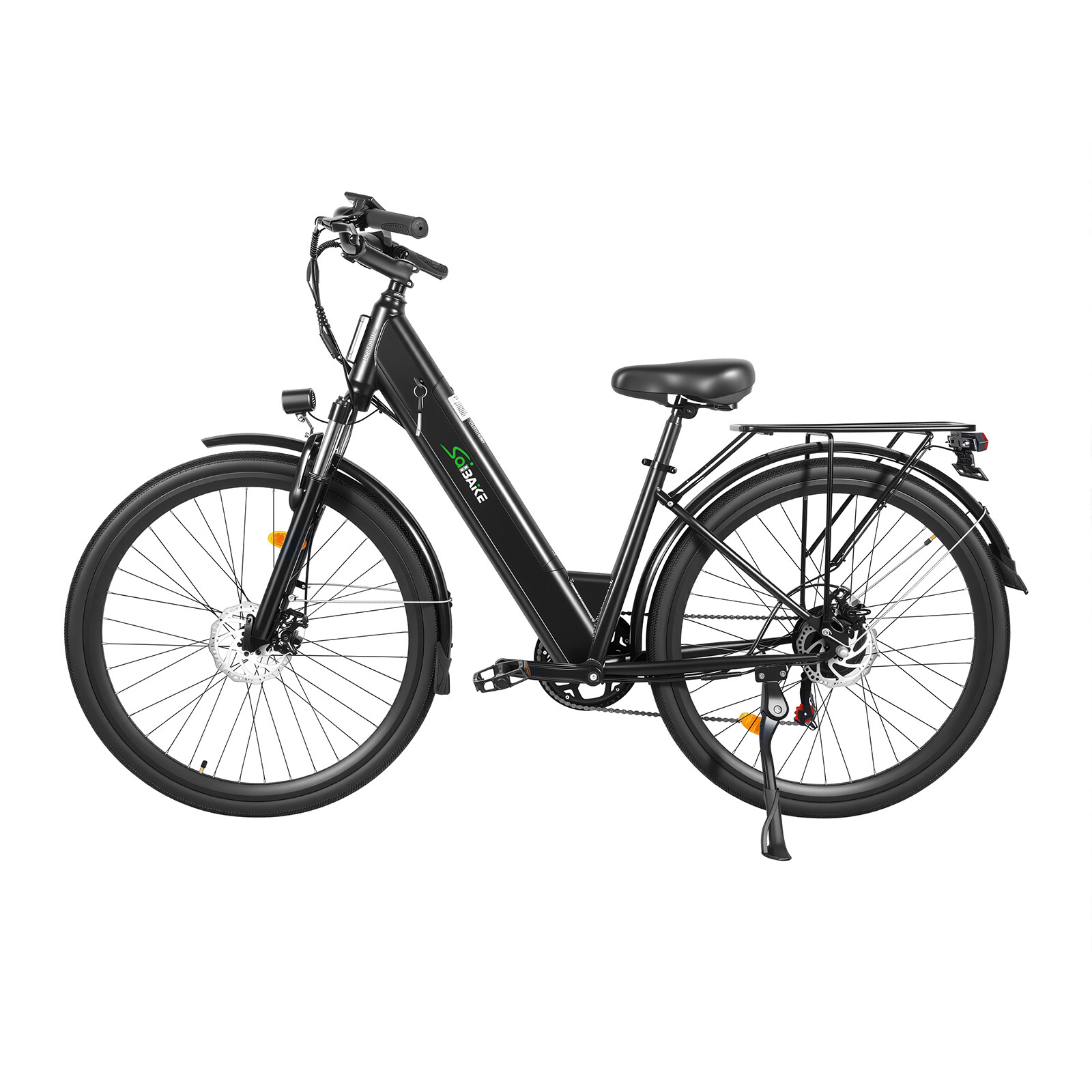 Vélo électrique noir mat