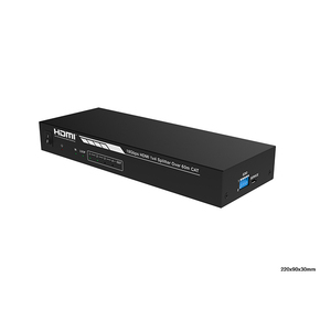 Admite 1 entrada HDMI, 1 salida de bucle HDMI y 4 salidas CAT HDMI2.0b 1X4 divisor de más de 60m