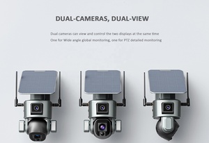 4K เลนส์คู่สองทางเสียง Floodlight 4X 10X ซูมแบตเตอรี่ขับเคลื่อนการติดตามมนุษย์4G เครือข่าย Y5กล้อง PTZ พลังงานแสงอาทิตย์8MP - Product Image 5