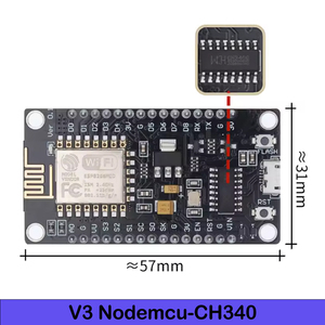 <strong>Wireless</strong> <strong>Module</strong> <strong>CH340</strong> CP2102 <strong>NodeMcu</strong> V3 V2 Lua WIFI Internet of Things Development Board Based <strong>ESP8266</strong> ESP-12E