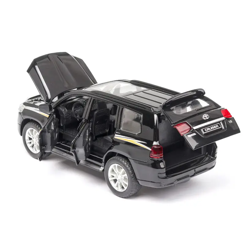 Modelo de carro honda brinquedos para meninos, carro de brinquedo em metal, melhor presente para amigos, toyota prado hi