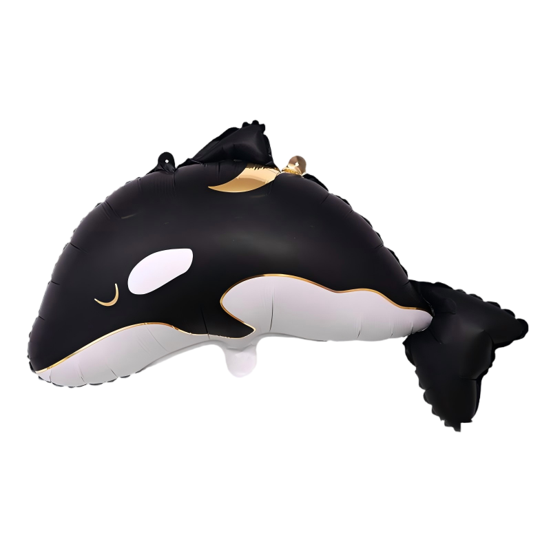 77*56cm Black killer whale Balloons