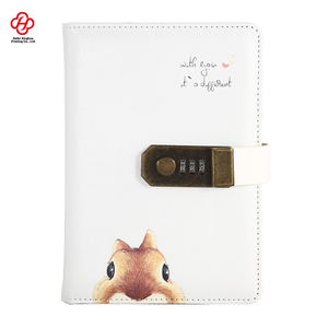 B6 Creative Retro Thickened <strong>Notebook</strong>, Student <strong>Notepad</strong>, Imitation Leather <strong>Notebook</strong>, Box Set <strong>with</strong> <strong>Lock</strong> and Password Book - Product Image 4