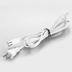 สายไฟ SPT2สีขาวพร้อมขั้วต่อ C7 IEC สายต่อปลั๊ก US ความยาวที่กำหนดเอง6ฟุต10FT - Product Image 4