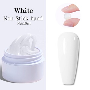 15ML Non Stick Hand Solid Extension Nail <strong>Gel</strong> <strong>Clear</strong> Nude <strong>Pink</strong> Extension <strong>Gel</strong> Rhinestone Private Label Glue <strong>Gel</strong> Easy to Operate - Product Image 4