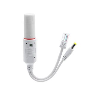 パワーオーバーイーサネット防水POE IEEE 802.3atスプリッターRJ45 100Mbps 12V POEインジェクター48V 24V 2 in 1 POEスプリッター