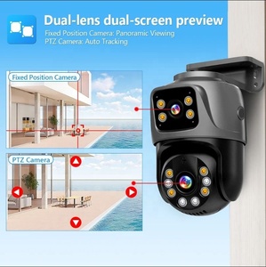 ICsee 16CH 6MP POE PTZ Kit fotocamera CCTV sistema Poe H.265 16ch NVR Auto Tracking PTZ 16CH doppio obiettivo sistema di telecamere di sicurezza POE - Product Image 2