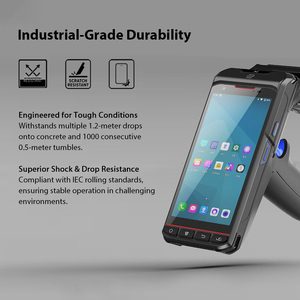 Portable Bluetooth Handheld <strong>RFID</strong> <strong>Reader</strong> 1D/2D Barcode NFC High Speed Multi <strong>Tag</strong> Scanning 4.65dBi Handheld Wireless <strong>RFID</strong> <strong>Reader</strong>