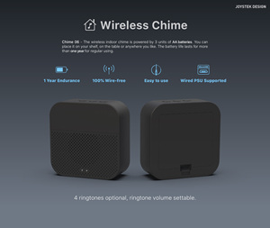 2K Ring Wireless Smart Wifi Kabel Türklingel Alexa Ding Dong Glockenspiel Intercom Drops hipping Intercom IP65 wasserdicht - Product Image 5