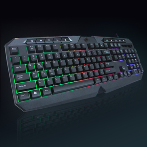 Keywin USB Wired Standard Gaming <strong>Keyboard</strong> with Multi-media Keys 1.5m PVC Cable 104-key Rainbow Backlit Full Size Gaming <strong>Keyboard</strong> - Product Image 5