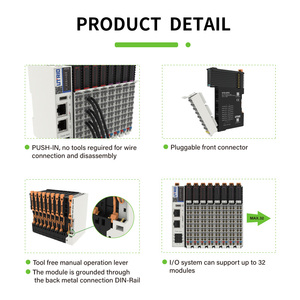 Señal de entrada digital PLC del módulo PNP/NPN IO El sistema de bus distribuido IP20 admite 16 módulos - Product Image 4