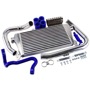 96-01 VW Passat Audi A4 B5 1.8Tインタークーラーキット用フロントマウントインタークーラーアルミニウムパイプ/配管キット - Product Image 2