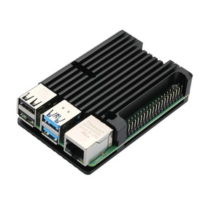 <strong>Raspberry</strong> <strong>Pi</strong> 4 <strong>Case</strong> Aluminum Metal Alloy Box Shell Dual Cooling Fan Thermal Pad Heat Sink for <strong>Raspberry</strong> <strong>Pi</strong> 4B Enclosure - Product Image 3