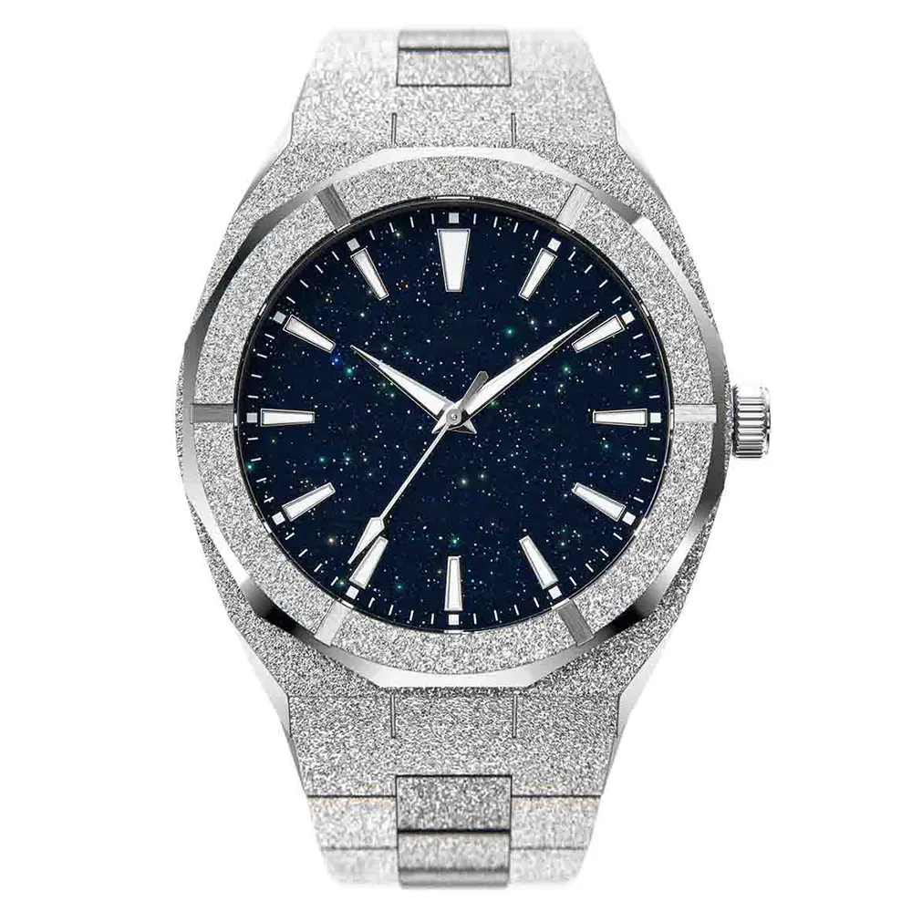 Alta qualidade Luxo Paul Style Rich impermeável Todo aço inoxidável reloj para hombre men watches Relógio analógico fosco para homens