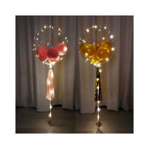 Wholesale LED Bobo Balloons Kit Light up Led Bubble Balloon Wedding Birthday Decoration Set Bobo Balloon