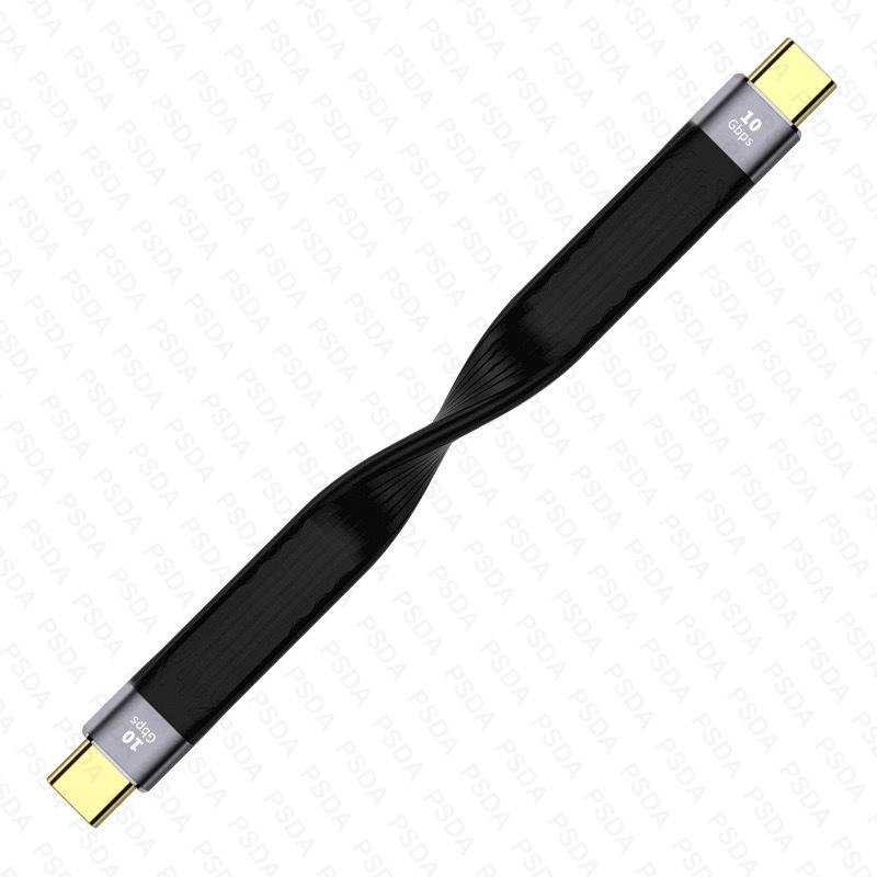 USB 3.1 Type-C mâle à mâle 10 Gbit/s noir