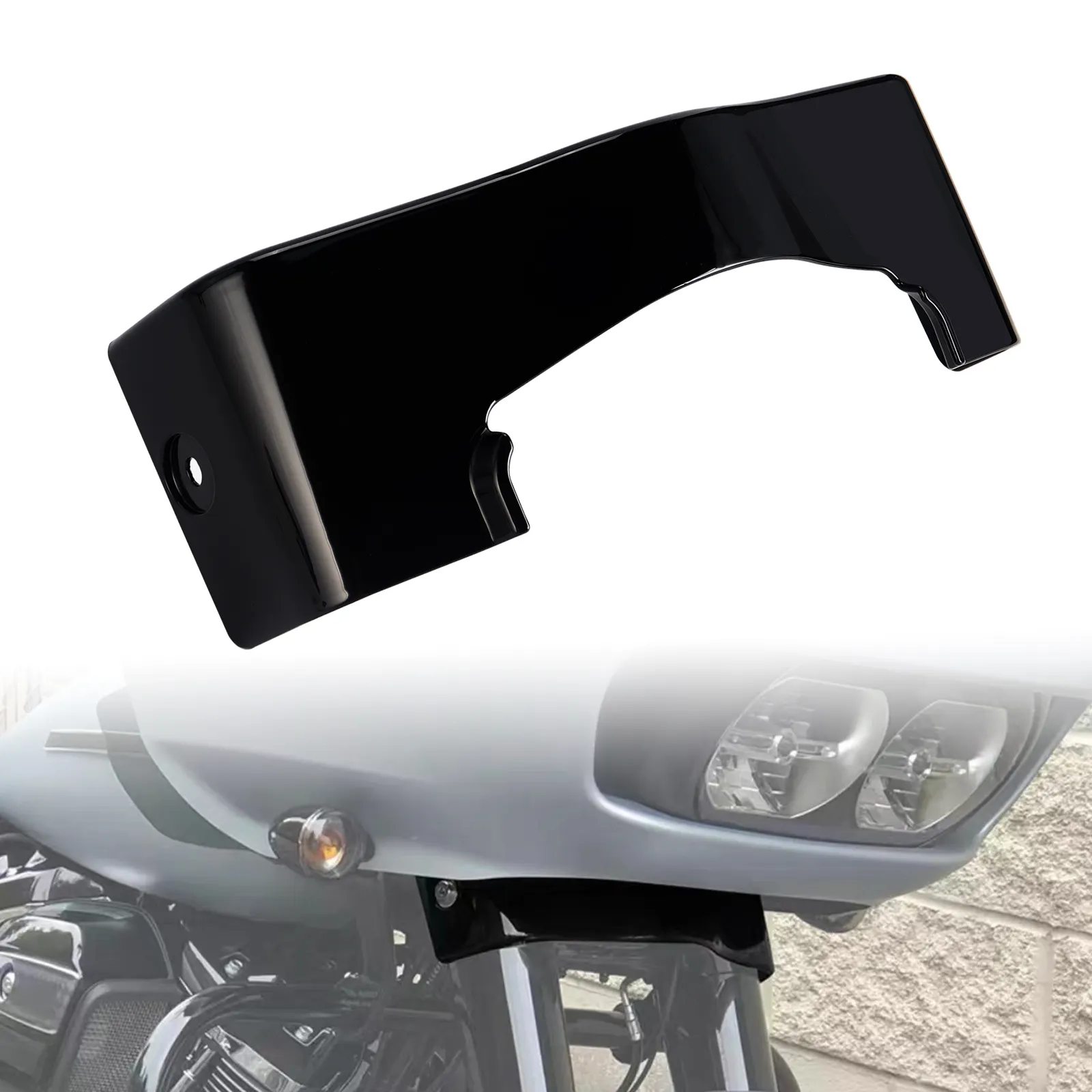 Блестящая черная Внешняя Юбка для мотоцикла ABS для обтекателя Harley Touring CVO Road Glide Special FLTRXS Ultra FLTRU 2015-позже 2021