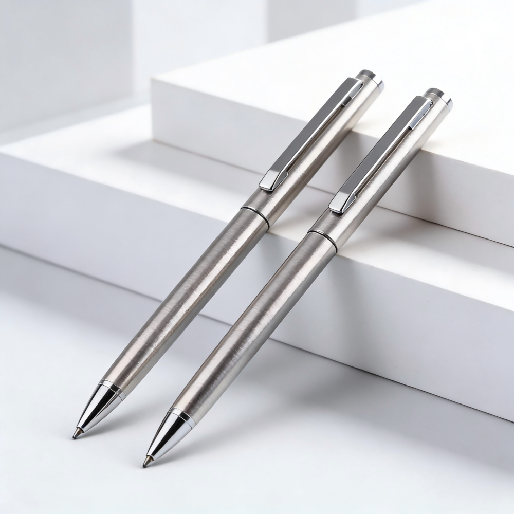 Silver ballpoint pen