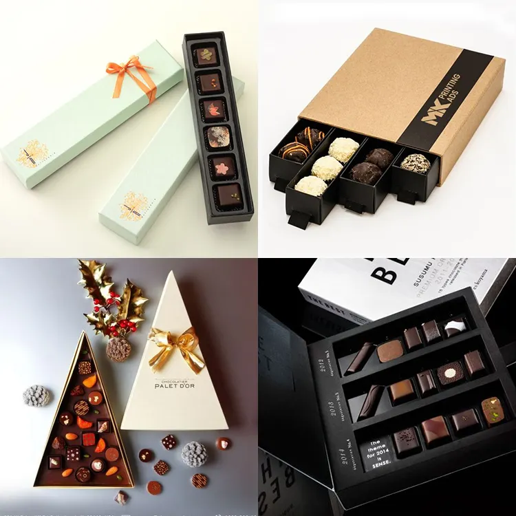 Wholesale Price Wedding Party Favor Fancy Food Chocolate Packaging Boxes for Chocolate