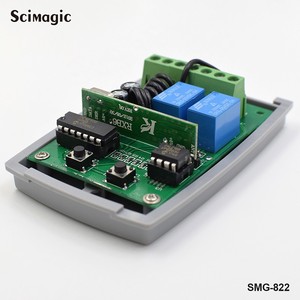 SMG-822 2 canale Del Cancello Del Garage Porta telecomando del ricevitore 433MHZ codice fisso e Codice di Rotolamento di Telecomando del Ricevitore interruttore di controllo