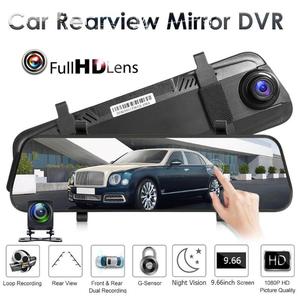 10'' Touch Screen Dual Lens Vehicle Traveling Data Recorder 1080p G-<strong>sensor</strong> Parking Monitor Rearview <strong>Mirror</strong> <strong>Car</strong> Camera Recorder - Product Image 4