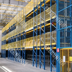 Mehrstufige Mezzanine-Plattform für die Lager lagerung Pulver beschichtung Paletten regal-und Regals ystem - Product Image 3