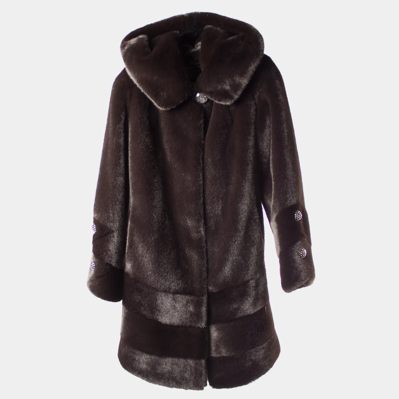 Casaco de inverno feminino, casaco longo para mulheres com pele falsa e de vison, personalizado, 2022